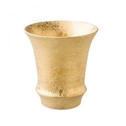 gold sake glass