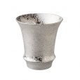 silver sake glass