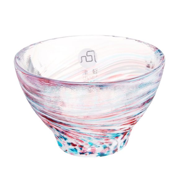 Glass Sake Cup Spring Haze