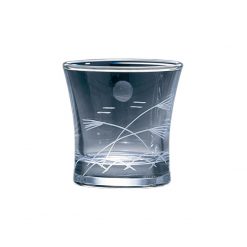 Kiriko Guinomi Clear Sake Glass Moon