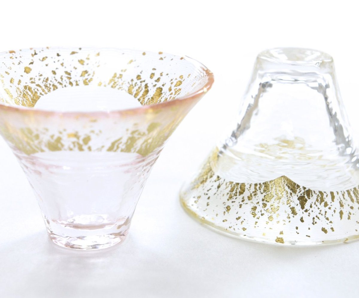 Sakazuki Sake Glass Set Fuji Pink White SAKETALK Shop