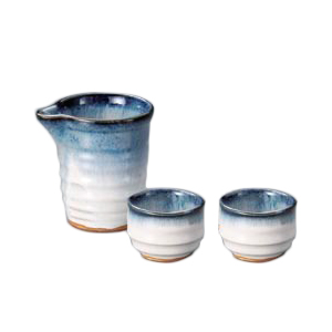 Katakuchi Sake Set Blue Mist