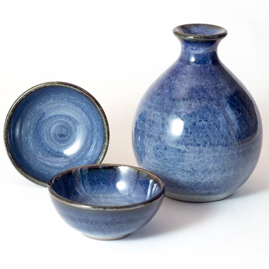 Arita Ware Sake Set Navy