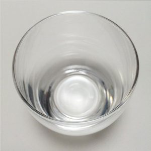 Glass Sake Glass Plain Bowl-Shape