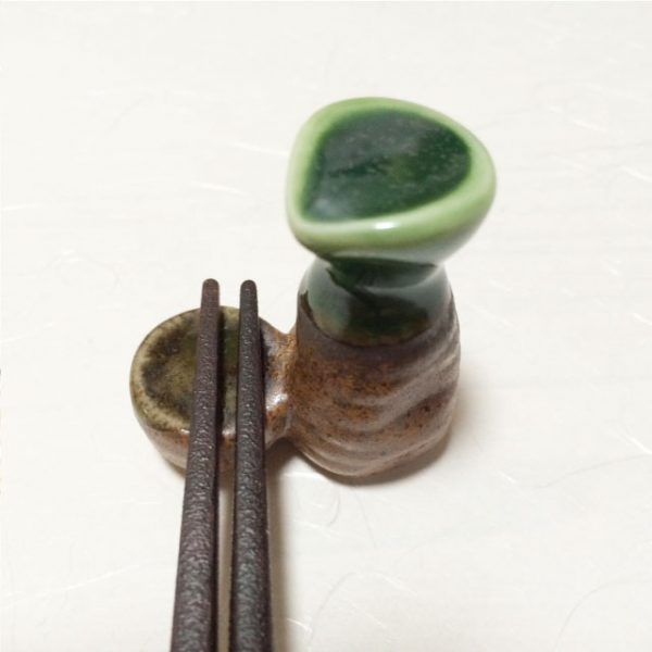 Chopstick Rest Sake Green Oribe